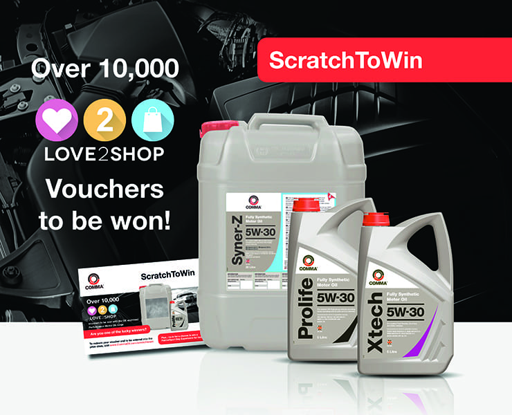 Win with Comma Performance Motor Oil