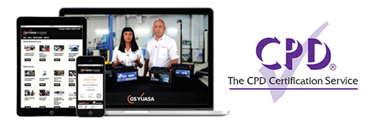 GS Yuasa Academy becomes first battery training resource to receive CPD accreditation