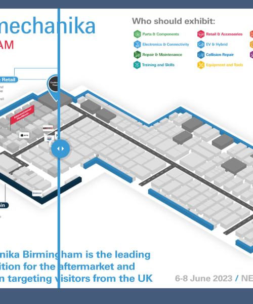 Discover hidden gems with the interactive 2023 Automechanika Birmingham floorplan