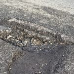 Pothole damage leading to increased motoring costs