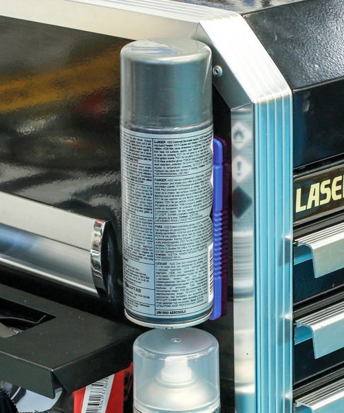 New magnetic aerosol can holder set from Laser Tools
